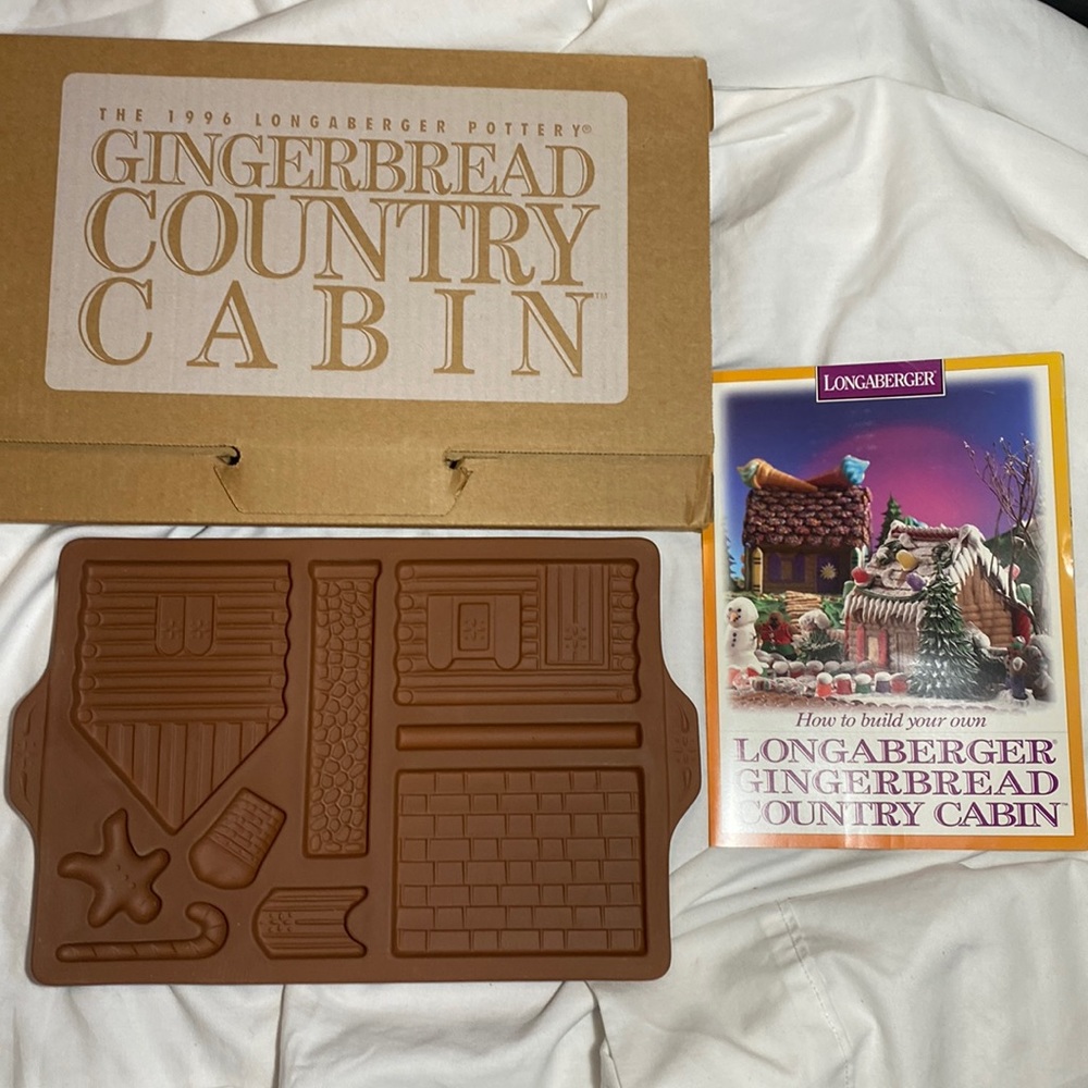 Longaberger country cabin gingerbread mold
